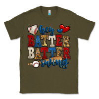 Army Green hey batter batter swing baseball Classic Tee - Jasminsmagicworld