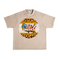 French Oak god bless america round coaster Urban Heavy Tee - HRA Design Shop