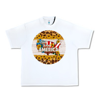 White god bless america round coaster Urban Heavy Tee - HRA Design Shop