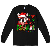 Black merry pawmas christmas french bulldog Long Sleeve Tee - Jasminsmagicworld