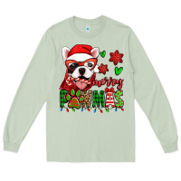 Matcha merry pawmas christmas french bulldog Long Sleeve Tee - Jasminsmagicworld