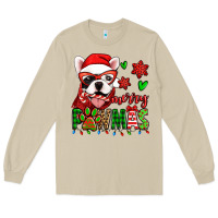 Mushroom merry pawmas christmas french bulldog Long Sleeve Tee - Jasminsmagicworld