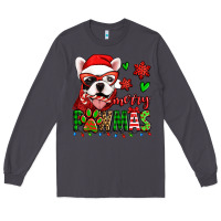 Smoke merry pawmas christmas french bulldog Long Sleeve Tee - Jasminsmagicworld