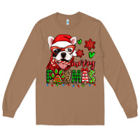 Toasted Coconut merry pawmas christmas french bulldog Long Sleeve Tee - Jasminsmagicworld