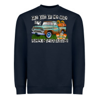 Navy Get Out Of My Way It's Pumpkin Spice Season Heavyweight Sweatshirt - CowhideDigitalArt