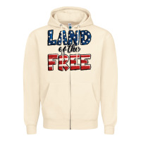 Sandshell Land of the free America Zipper Hoodie - Jasminsmagicworld