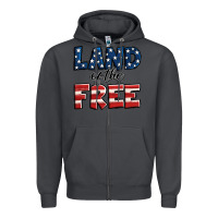 Smoke Land of the free America Zipper Hoodie - Jasminsmagicworld
