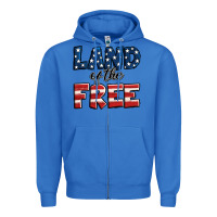 True Royal Land of the free America Zipper Hoodie - Jasminsmagicworld