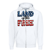 Land Of The Free America Zipper Hoodie | Teevron