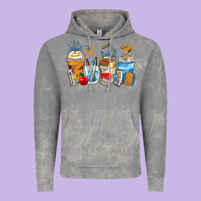 Art Teacher Coffee Cups Vintage Hoodie Designed By Zillion Design Studio