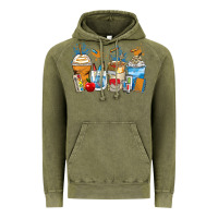 Vintage Olive art teacher coffee cups Vintage Hoodie - Zillion Design Studio