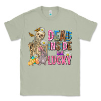 Matcha easter dead inside but lucky  with skeleton Classic Tee - AdoDesignShop