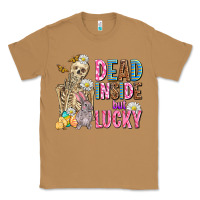 Toasted Coconut easter dead inside but lucky  with skeleton Classic Tee - AdoDesignShop