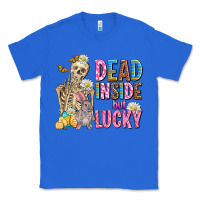 True Royal easter dead inside but lucky  with skeleton Classic Tee - AdoDesignShop