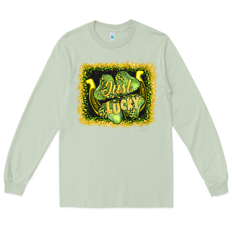 Just Lucky Long Sleeve Tee by AdoDesignShop | Teevron