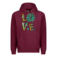 Burgundy love with gemstone Premium Hoodie - Artiststas