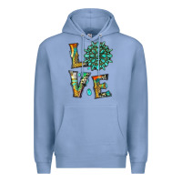 Colony Blue love with gemstone Premium Hoodie - Artiststas