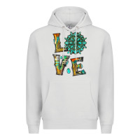 Dove Grey love with gemstone Premium Hoodie - Artiststas