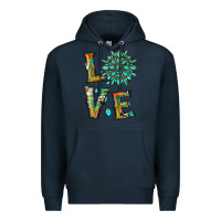 Navy love with gemstone Premium Hoodie - Artiststas