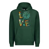 Sports Green love with gemstone Premium Hoodie - Artiststas
