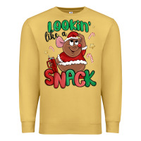 Antique Gold lookin' like a snack christmas character Premium Sweatshirt - MaliasSmallBusiness