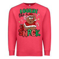 Cardinal lookin' like a snack christmas character Premium Sweatshirt - MaliasSmallBusiness
