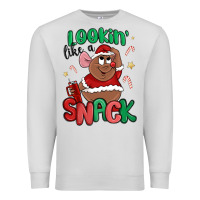 Dove Grey lookin' like a snack christmas character Premium Sweatshirt - MaliasSmallBusiness