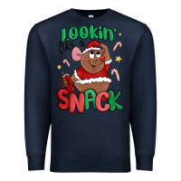 Navy lookin' like a snack christmas character Premium Sweatshirt - MaliasSmallBusiness