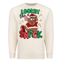 Sandshell lookin' like a snack christmas character Premium Sweatshirt - MaliasSmallBusiness