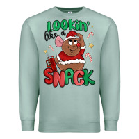 Seafoam lookin' like a snack christmas character Premium Sweatshirt - MaliasSmallBusiness