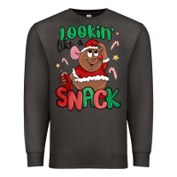 Smoke lookin' like a snack christmas character Premium Sweatshirt - MaliasSmallBusiness