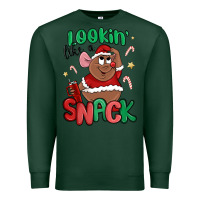 Sports Green lookin' like a snack christmas character Premium Sweatshirt - MaliasSmallBusiness