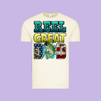 Reely Great Dad Vintage Tee Designed By Hra Design Shop