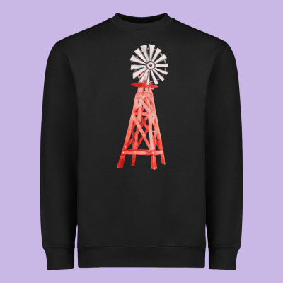 Windmill Fa Element Heavyweight Sweatshirt Designed By Fadigitalartstudio