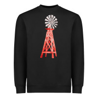 Black windmill fa element Heavyweight Sweatshirt - FaDigitalArtStudio