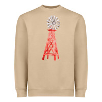 Mushroom windmill fa element Heavyweight Sweatshirt - FaDigitalArtStudio