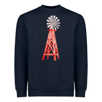 Navy windmill fa element Heavyweight Sweatshirt - FaDigitalArtStudio
