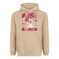 Mushroom peace on earth Heavyweight Hoodie - MaliasSmallBusiness