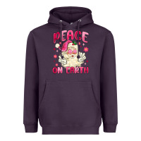 Plum peace on earth Heavyweight Hoodie - MaliasSmallBusiness