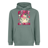 Sage peace on earth Heavyweight Hoodie - MaliasSmallBusiness
