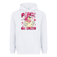 White peace on earth Heavyweight Hoodie - MaliasSmallBusiness