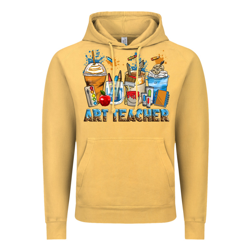 Art Teacher Coffee Cups Vintage Hoodie by Zillion Design Studio | Teevron