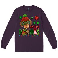 Plum merry pawmas christmas dachshund Long Sleeve Tee - Jasminsmagicworld