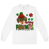 White merry pawmas christmas dachshund Long Sleeve Tee - Jasminsmagicworld