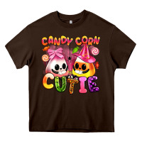 Chocolate Brown candy corn cutie Heavy Core Tee - Artiststas