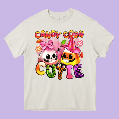 Candy Corn Cutie Heavy Core Tee Designed By Artiststas