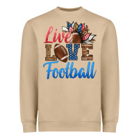 Mushroom live love american football Heavyweight Sweatshirt - HRA Design Shop