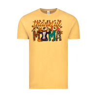 Vintage Mustard thankful mama holstein cow Vintage Tee - RacoonDesign