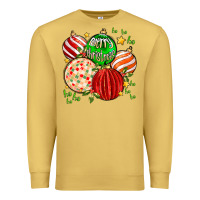 Antique Gold merry christmas tree ball Premium Sweatshirt - MaliasSmallBusiness