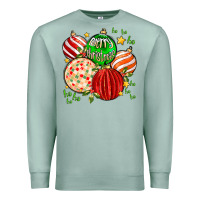 Seafoam merry christmas tree ball Premium Sweatshirt - MaliasSmallBusiness